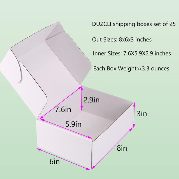 Shipping Boxes - 8x6x3