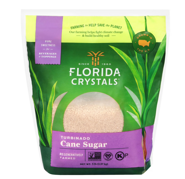 Florida Crystals Turbinado Cane Sugar - 5 lb Bag