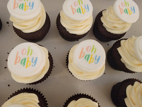1/2 Dozen Baby Shower/Gender Reveal Cupcakes