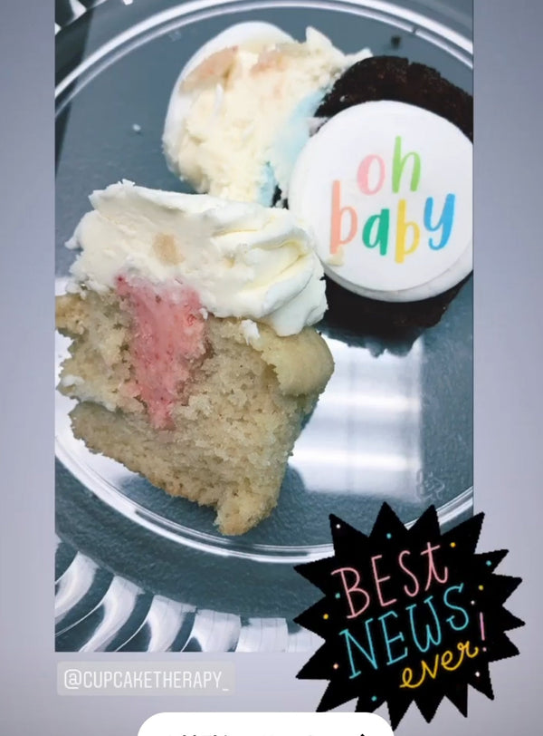 Baby Shower/Gender Reveal Cupcakes (Vegan)